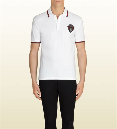 mens gucci white shirt|real gucci shirts for men.